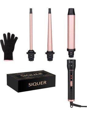Versatile 3-in-1 Curling Wand Set - Hair Waver & Iron for Gorgeous Curls